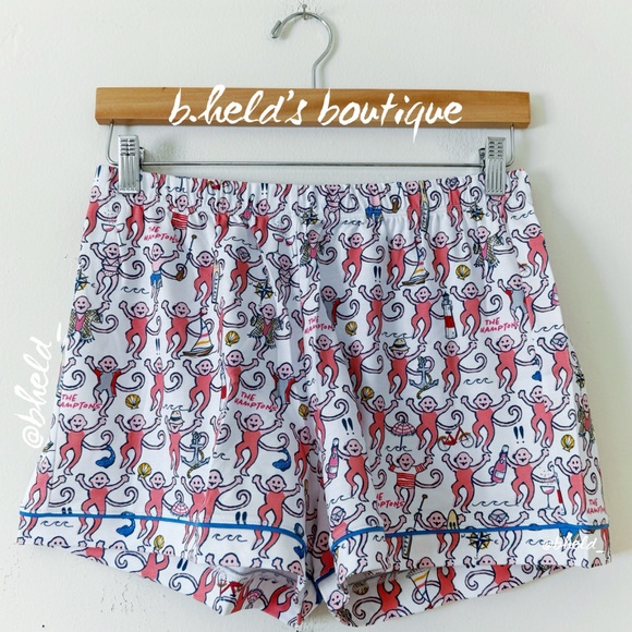 Roller Rabbit Hamptons Monkey Polo Pajamas in Pink Monkey Size S Brand New NWT - Picture 10 of 17